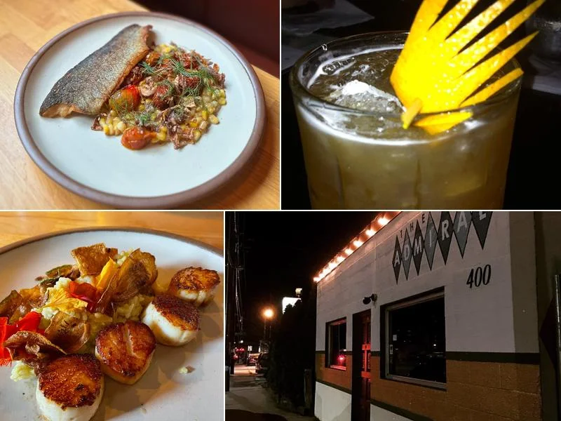 Food and dining at The Admiral